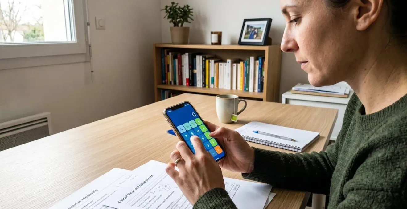 Intérieur contemporain et lumineux d'une agence bancaire française vide avec comptoirs d'accueil modernes et grandes baies vitrées laissant entrer la lumière naturelle